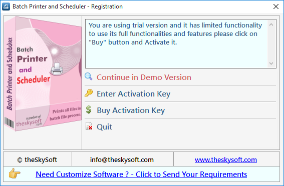 Batch Printer and Scheduler