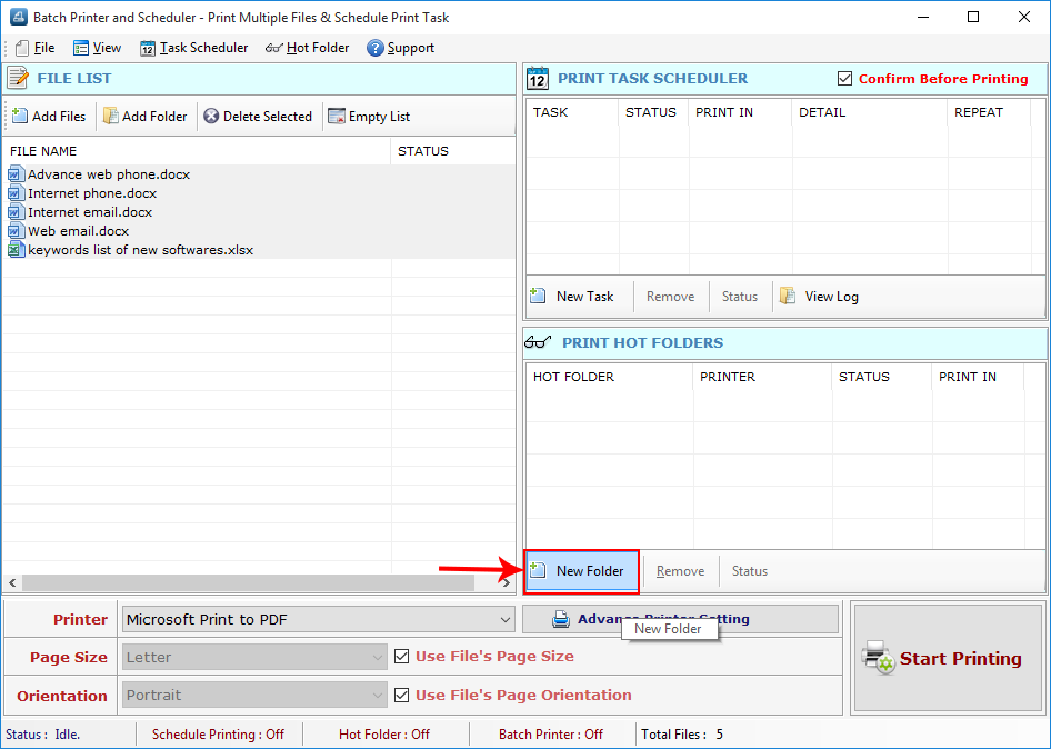 Batch Printer and Scheduler