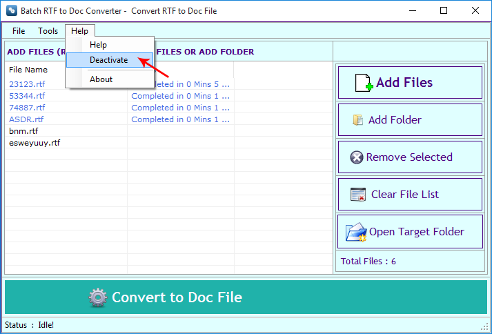 RTF to Doc Converter